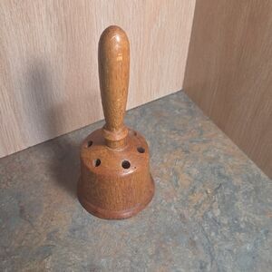 Wooden Brown Bell Pencil holder